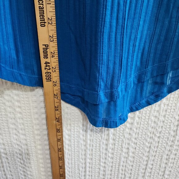 Ivy Park Pointelle Knit Sleeveless Tank Top in Blue Women's Size X-Small - Picture 10 of 10